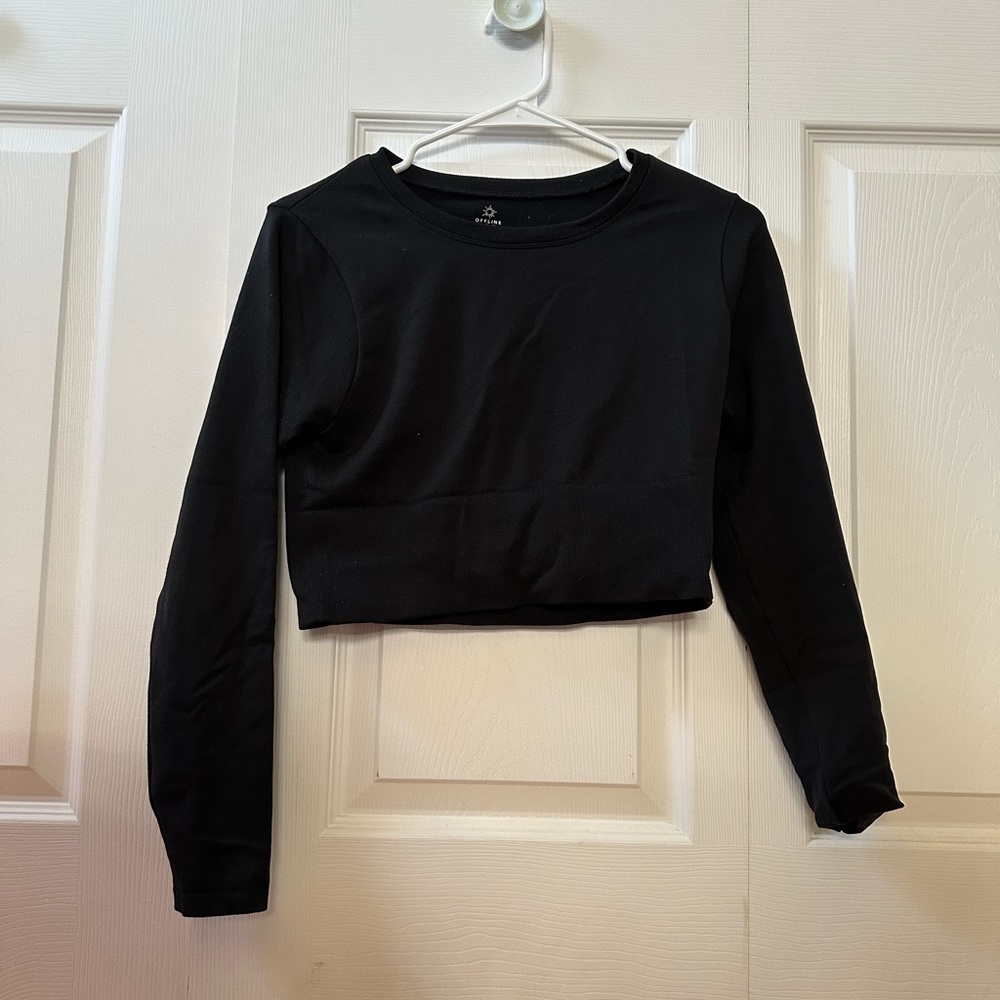 Aerie tight crop shirt